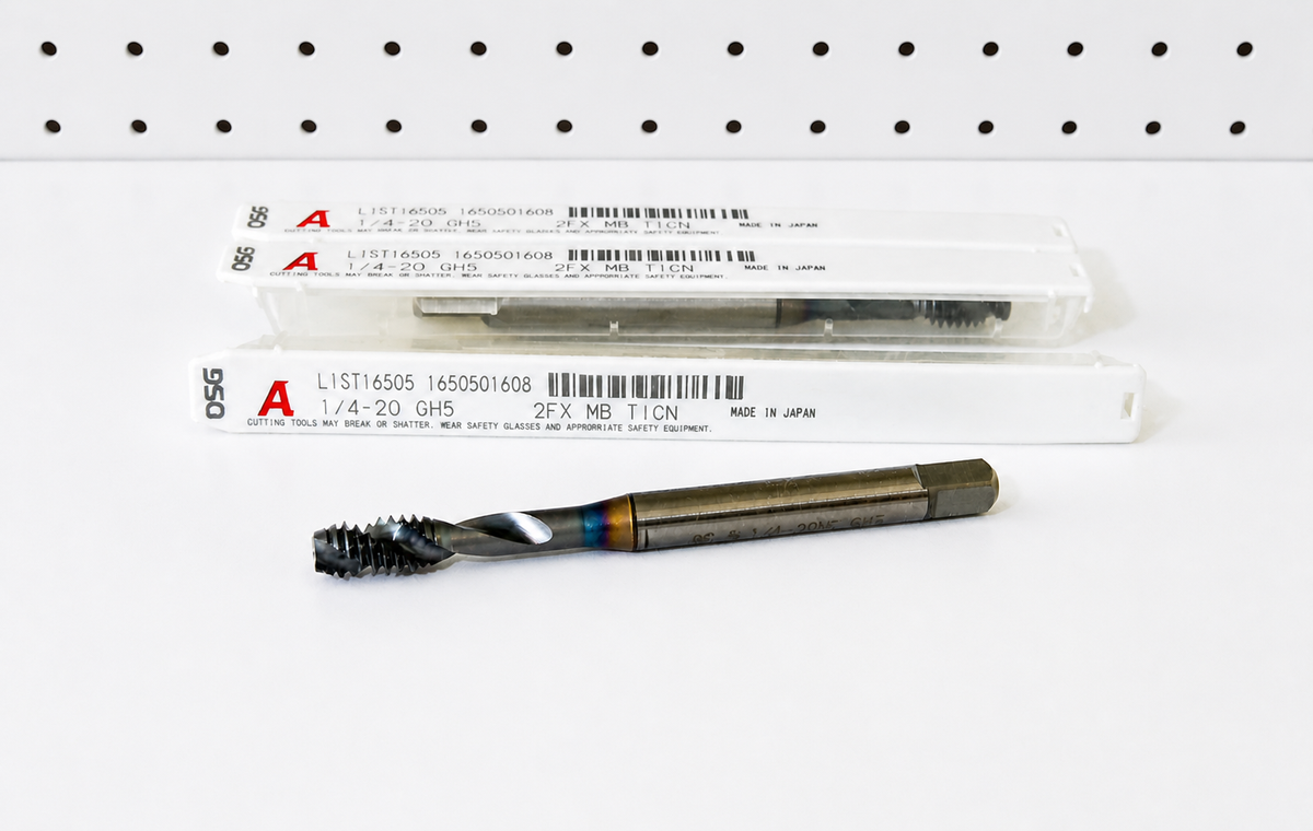 MACHUELO HELICOIDAL A-TAP HSSE 1/4"-20 UNC TICN OSG ROYCO